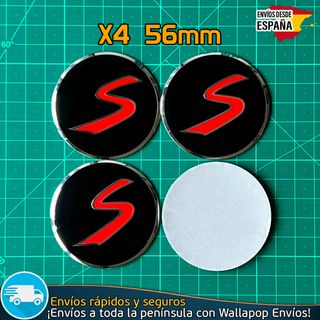 X4 Emblemas Mini Cooper S 56mm Pegatinas Tapacubos