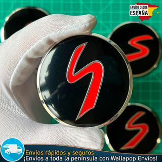 X4 Emblemas Mini Cooper S 56mm Pegatinas Tapacubos
