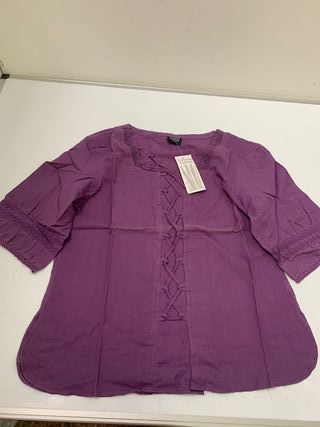 Blusa de manga corta con cordones "Valeria" 2037