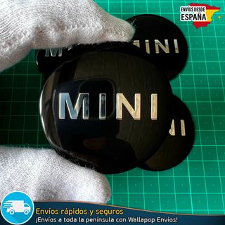X4 Emblemas Mini Cooper 56mm Pegatinas Tapacubos