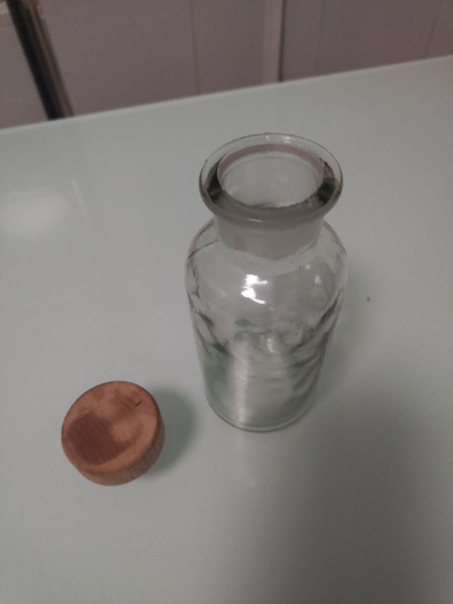 2 tarros Vintage de cristal Farmacia