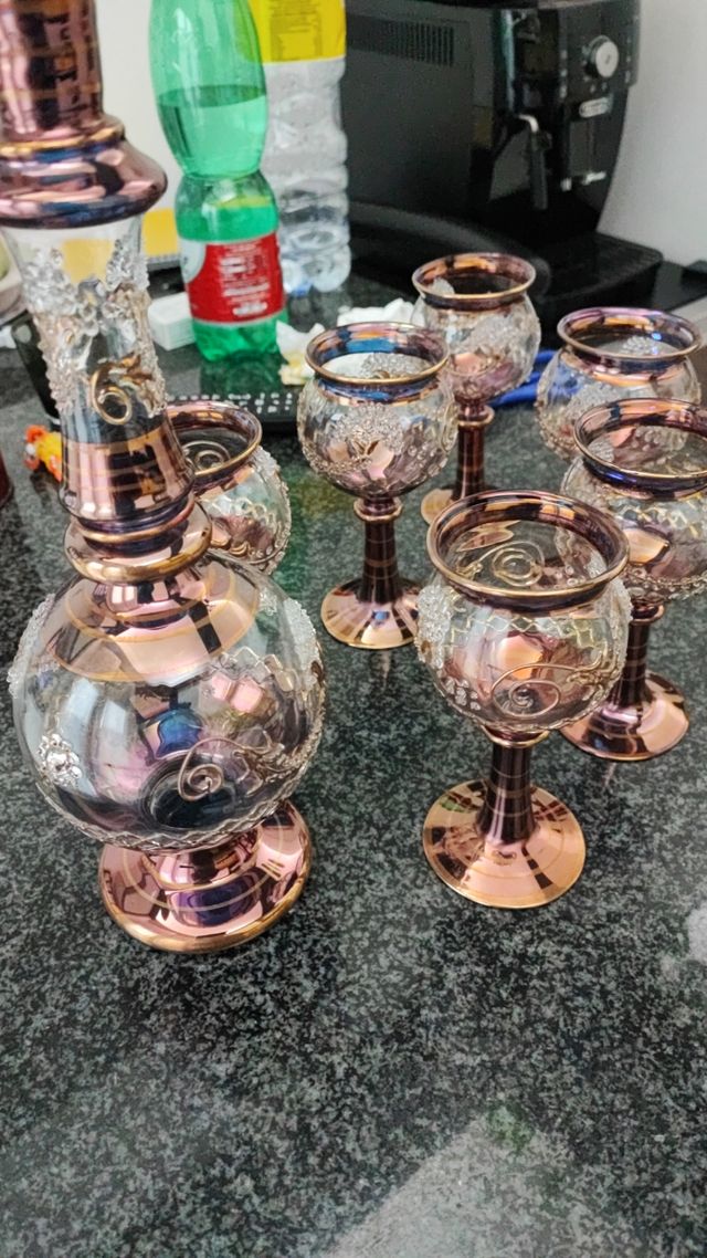 Set bicchieri arabeggiante vintage