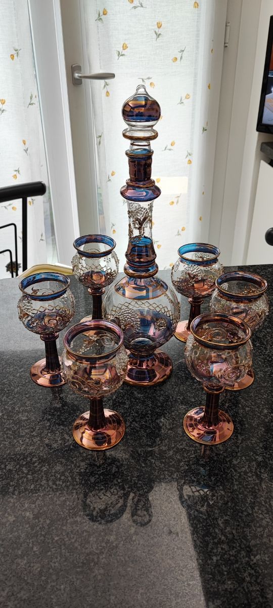 Set bicchieri arabeggiante vintage