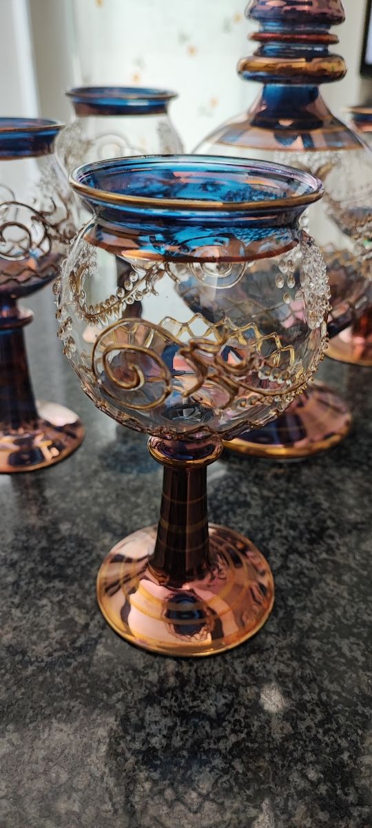 Set bicchieri arabeggiante vintage