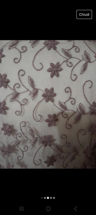 Maglia trasparente in pizzo vintage