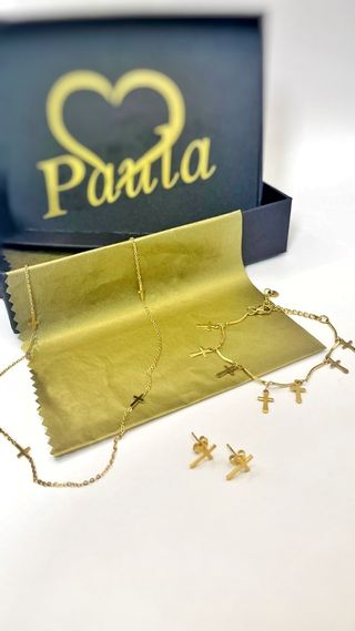 Joyas de acero con CAJA PERSONALIZADA BF.