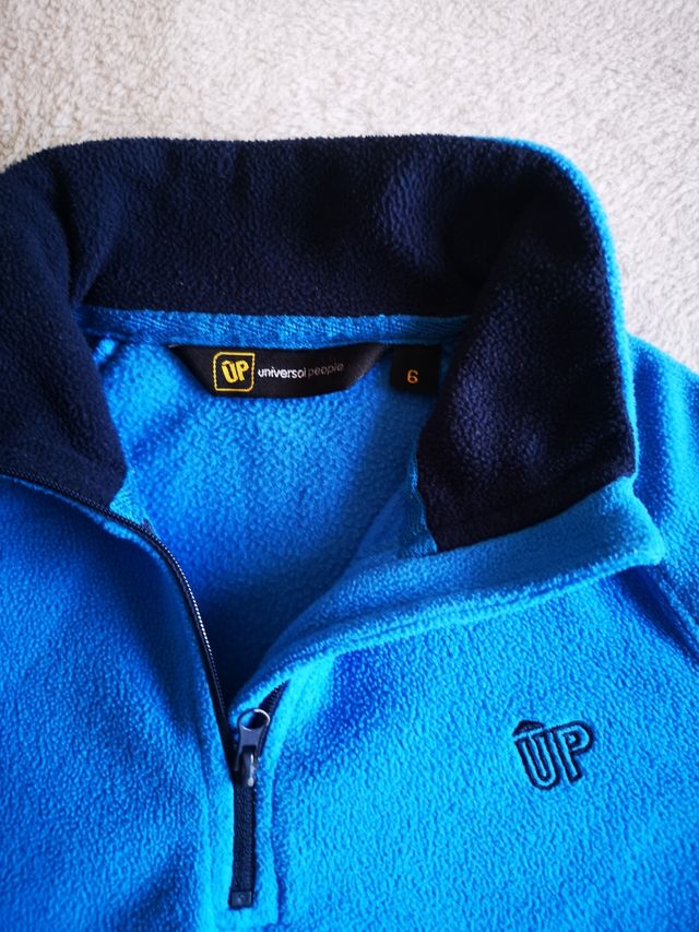 Forro polar niño niña de 5-6 años azul