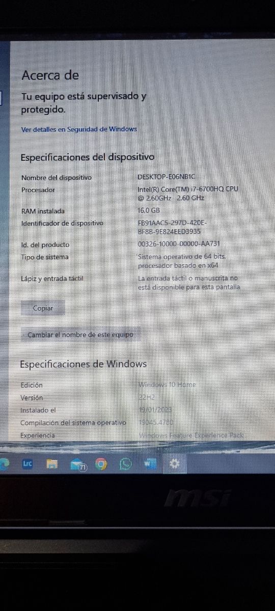 Computer portatile MSI CX72 6QD