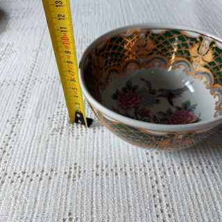 Conjunto prato e tigela decorativos