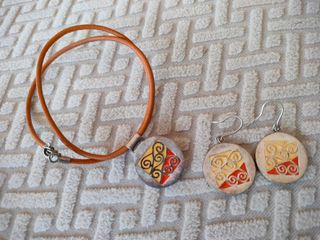 Conjunto collar y pendientes
