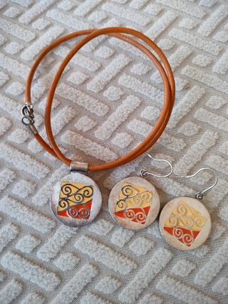 Conjunto collar y pendientes