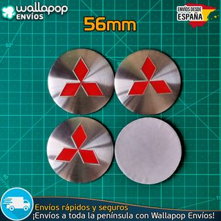 X4 Emblemas Mitsubishi 56mm Pegatinas Tapacubos