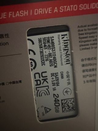 Kingston 240 gb ssd 