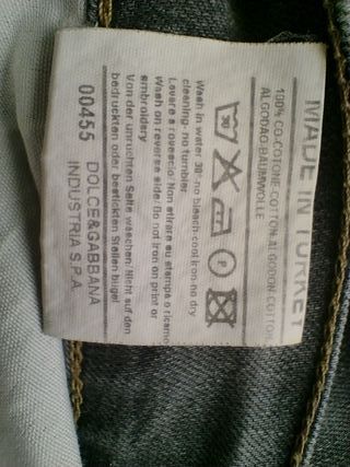 pantalon vaquero gris de dolce & gabbana