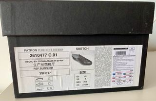 Zapatos negros. Pedro del Hierro. Talla 42