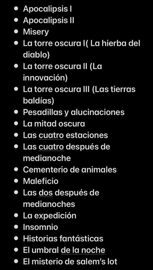 Colección libros Stephen King
