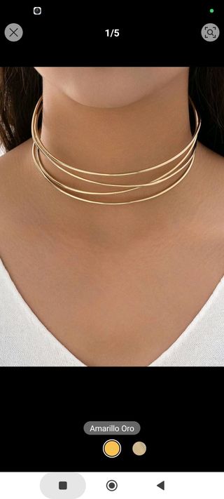 Gargantilla, collar, aro