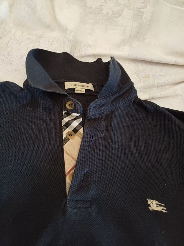 POLO Burberry blu 12 anni
