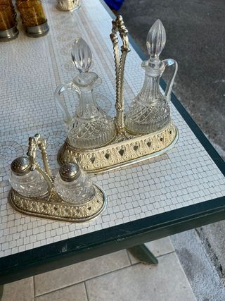 Menage in cristallo vintage
