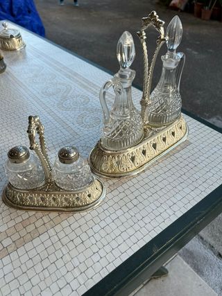 Menage in cristallo vintage