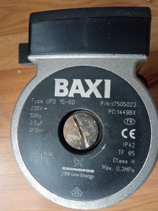Bomba agua caldera Roca Baxi 