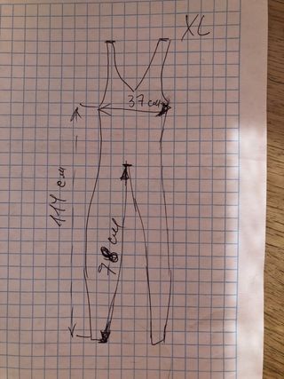 Culote ciclismo hombre,  largo, XL