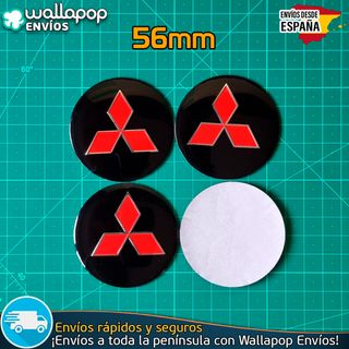X4 Emblemas Mitsubishi 56mm Pegatinas Tapacubos