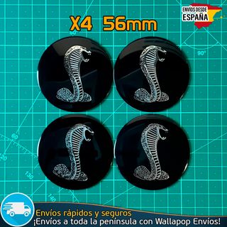 Ford Mustang Shelby Cobra Emblemas 56mm Tapacubos