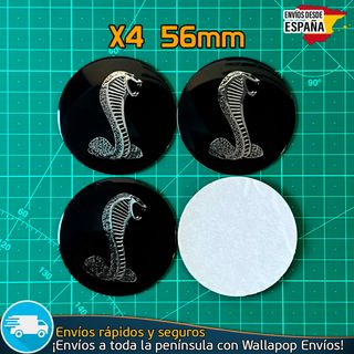 Ford Mustang Shelby Cobra Emblemas 56mm Tapacubos