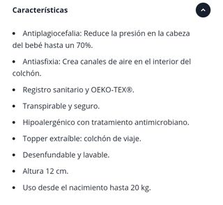 Colchón Cuna Care 117x57 (Nuevo)
