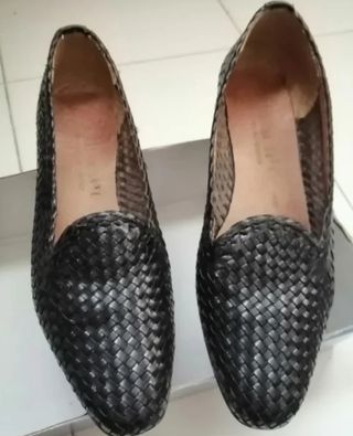Zapato piel de tipo rejilla