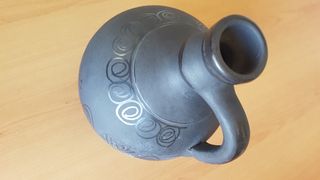 CANTARO JARRA JARRON CERAMICA NEGRA RUMANIA