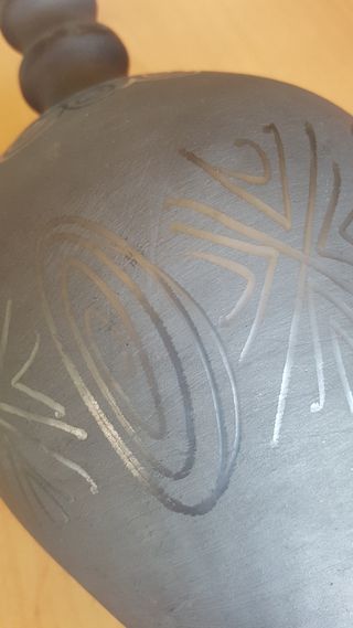 CANTARO JARRA JARRON CERAMICA NEGRA RUMANIA