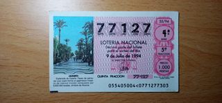 ALICANTE (10) décimos y cupones