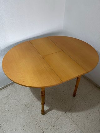 Mesa camilla extensible con cristal