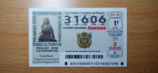 CREVILLENTE alicante (5) décimos y cupones