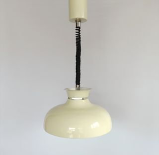 LAMPARA DE TECHO CREMA 70S