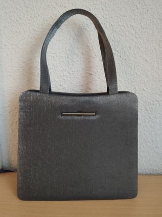 Bolso fiesta gris Rayón