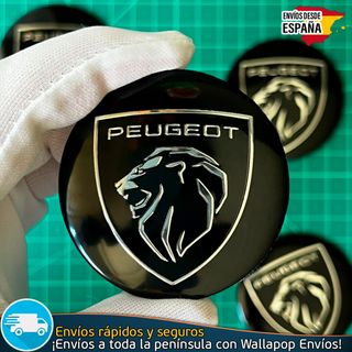 X4 Emblemas Peugeot 56mm Pegatinas Tapacubos Bujes