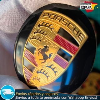 X4 Emblemas Porsche 56mm Pegatinas Tapacubos Bujes