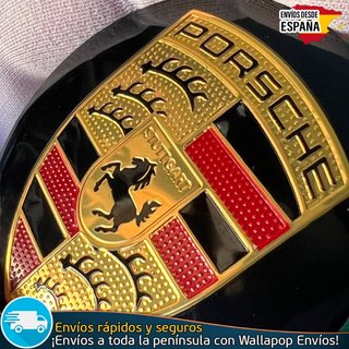 X4 Emblemas Porsche 56mm Pegatinas Tapacubos Bujes
