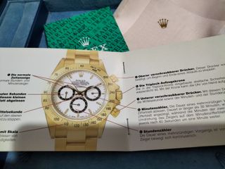 Originale corredo Rolex Daytona Zenith