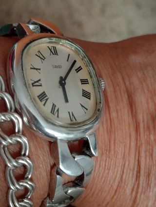 RELOJ DE MUJER PLATA,  MAQUINARIA SUIZA