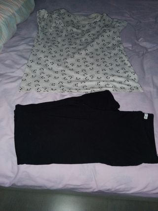 Mallas deportivas mujer más camiseta 