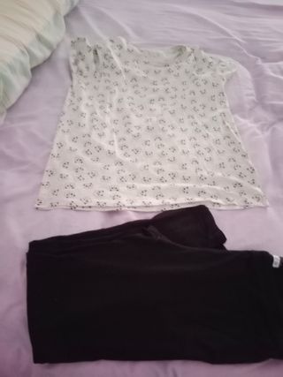 Mallas deportivas mujer más camiseta 