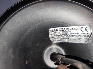 Lámpara para techo de forja