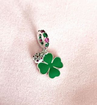 PLATA 925 Charm TRÉBOL para pulsera Pandora