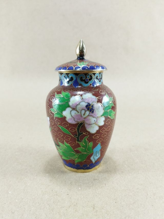 Jarrón Cloisonne vintage