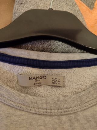 Sudadera gris de mango