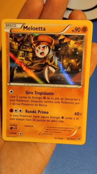 Meloetta Holo carta pokemon BKT